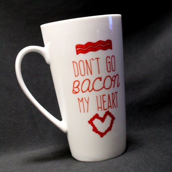 Don't Go Bacon My Heart Coffee Tea Tall Novelty Mug - Picture 2 of 11